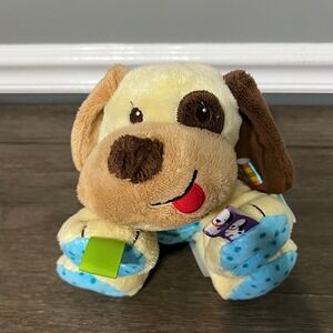 Taggies Kids II Buddy Tag 'N Play Puppy Dog Rattle Plush Baby Lovey Sensory Toy